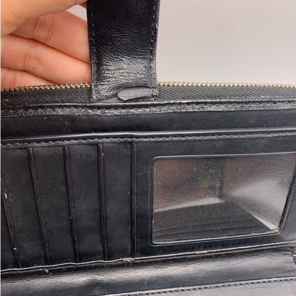 COACH Black Gray Signature Wallet - Picture 7 of 15